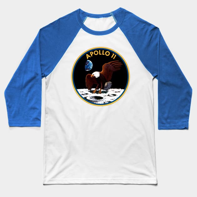 Apollo 11 Baseball T-Shirt by tumbpel